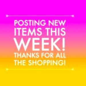 New Items coming this week!